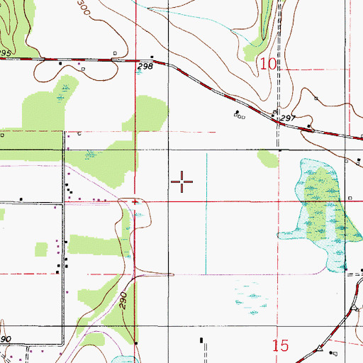 Topographic Map of Atmore Division, AL