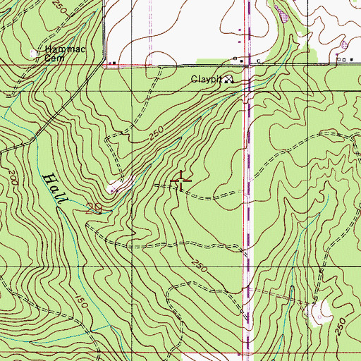 Topographic Map of Flomaton Division, AL