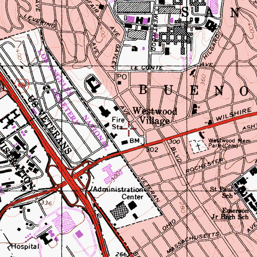 Topographic Map of Gayley Center, CA