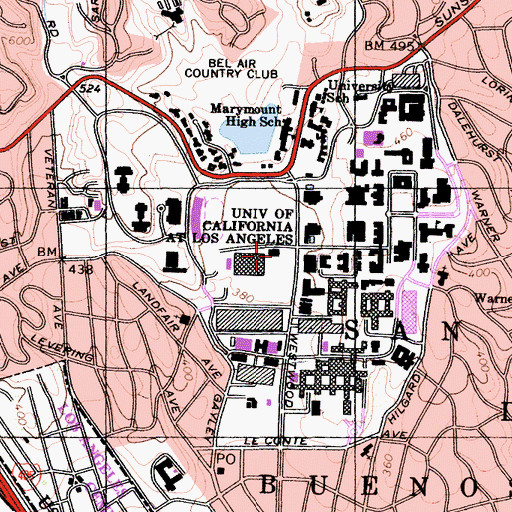 Topographic Map of Morgan Center, CA