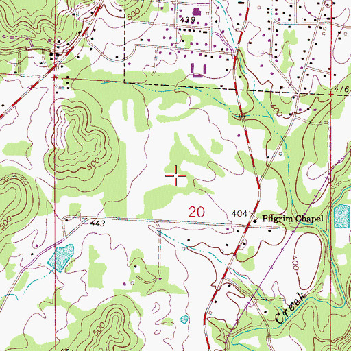 Topographic Map of Berry Division, AL
