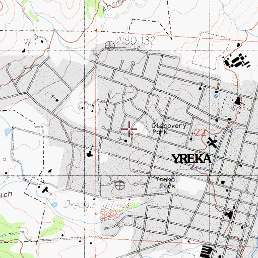 Topographic Map of Discovery Park, CA