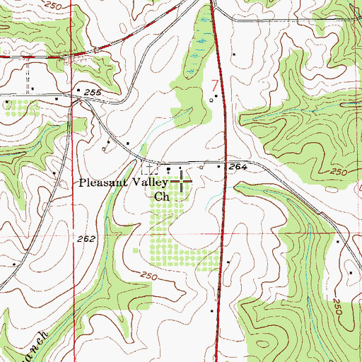 Topographic Map of Bellwood-Coffee Springs Division, AL