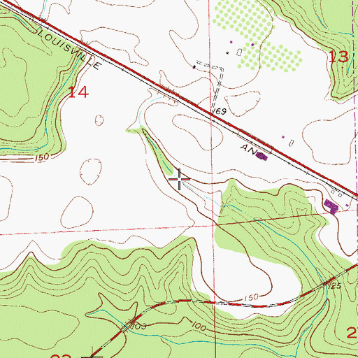 Topographic Map of Geneva Division, AL