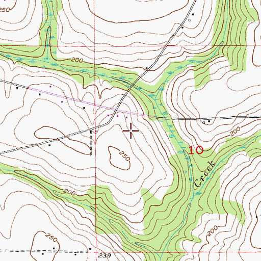 Topographic Map of Hartford Division, AL