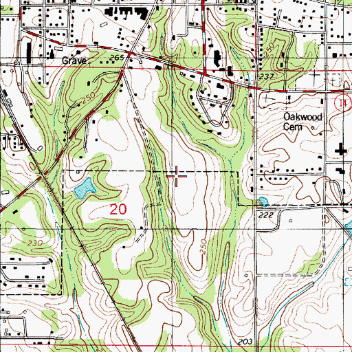 Topographic Map of Greensboro Division, AL