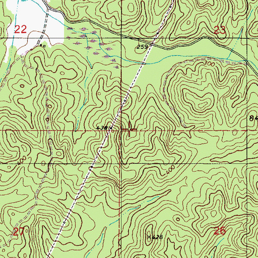 Topographic Map of Moundville Division, AL