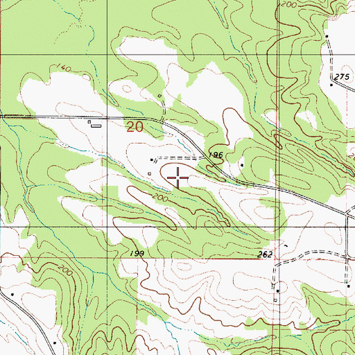 Topographic Map of Stewart-Akron Division, AL