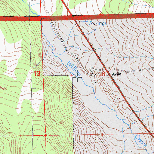 Topographic Map of Avila Place, CA