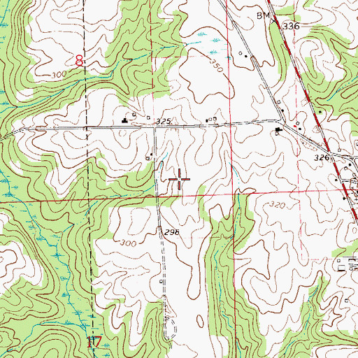 Topographic Map of Haleburg Division, AL