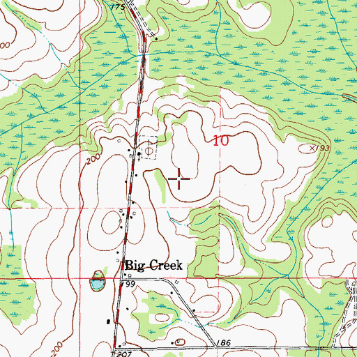 Topographic Map of Madrid Division, AL