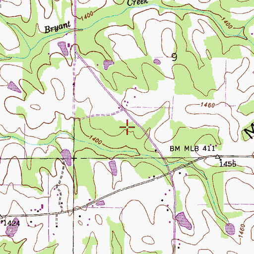 Topographic Map of Pisgah Division, AL