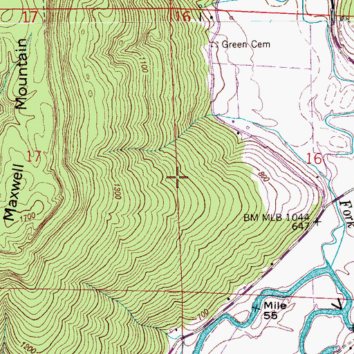 Topographic Map of Princeton Division, AL