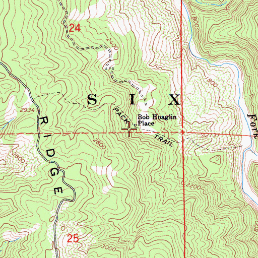 Topographic Map of Bob Hoaglin Place, CA