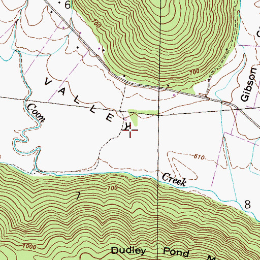 Topographic Map of Stevenson Division, AL