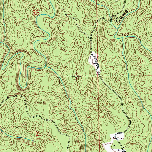 Topographic Map of Brookside Division, AL
