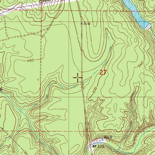 Topographic Map of Concord-Rock Creek Division, AL