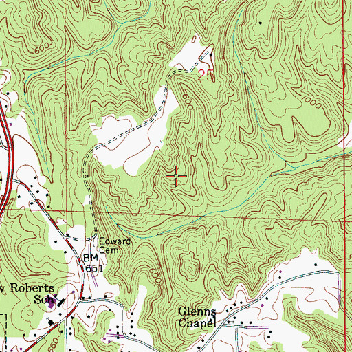 Topographic Map of Gardendale Division, AL