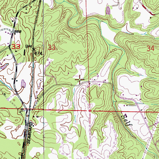 Topographic Map of Kimberly-Morris Division, AL