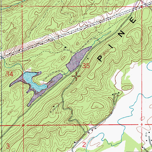Topographic Map of Leeds Division, AL