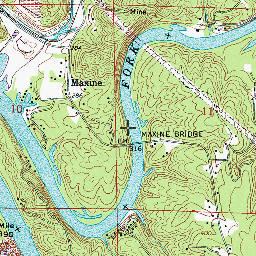 Topographic Map of West Jefferson Division, AL