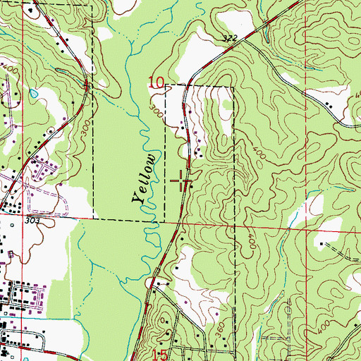 Topographic Map of Vernon Division, AL