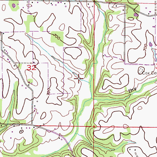 Topographic Map of Lexington Division, AL