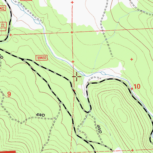 Topographic Map of Dan Ryan Place, CA