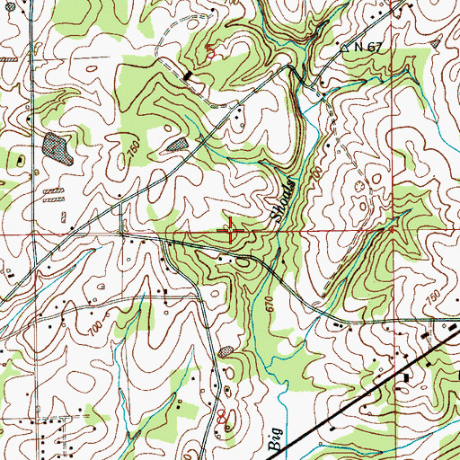 Topographic Map of Morris Chapel Division, AL