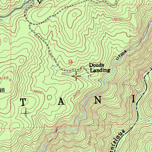 Topographic Map of Douds Landing, CA