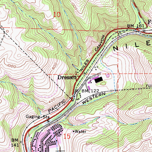 Topographic Map of Dresser, CA