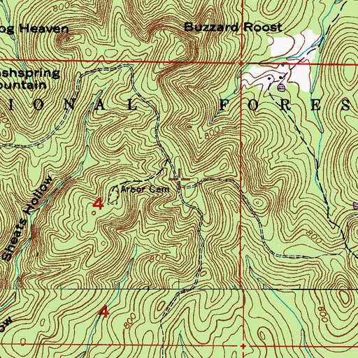 Topographic Map of Speake-Oakville Division, AL