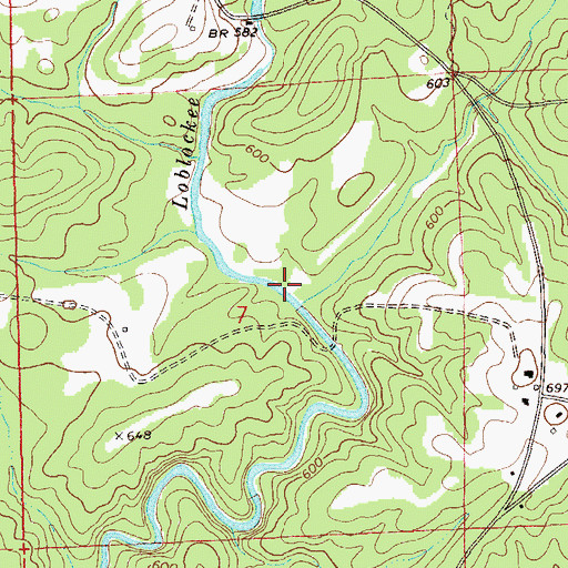 Topographic Map of Loachapoka-Roxana Division, AL