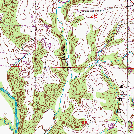 Topographic Map of Salem Division, AL