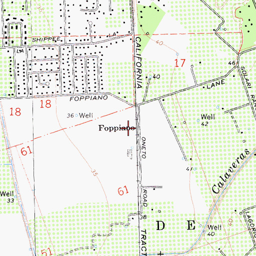 Topographic Map of Foppiano, CA