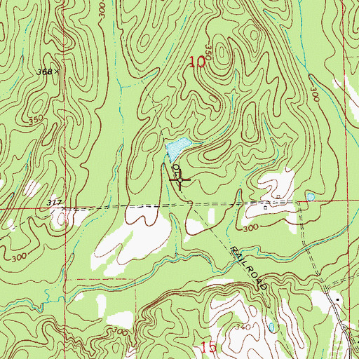 Topographic Map of Fort Davis Division, AL