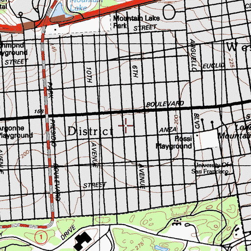 Topographic Map of French Hospital, CA