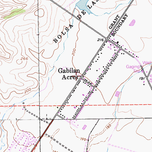 Topographic Map of Gabilan Acres, CA