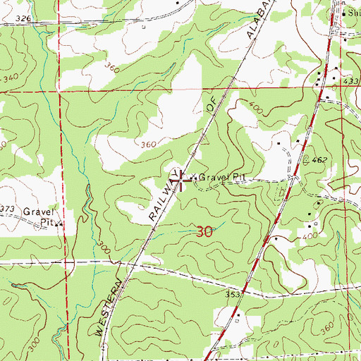 Topographic Map of Notasulga Division, AL
