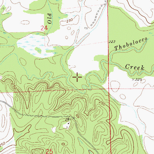 Topographic Map of Shorter-Hardaway Division, AL