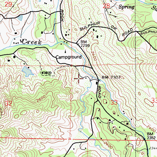 Topographic Map of Glenbrook, CA