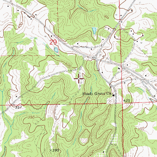 Topographic Map of Tuskegee Division, AL