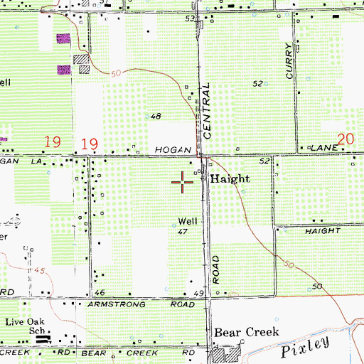 Topographic Map of Haight, CA