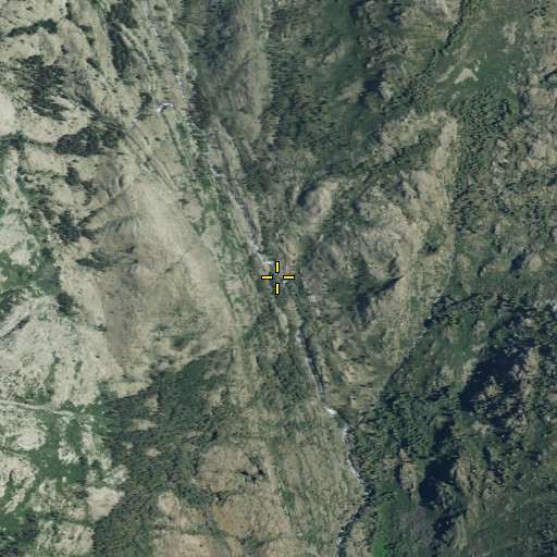 Aerial/Satellite Image of Hemlock Crossing, CA