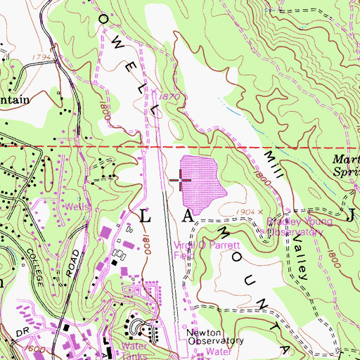 Topographic Map of Howell Mountain, CA