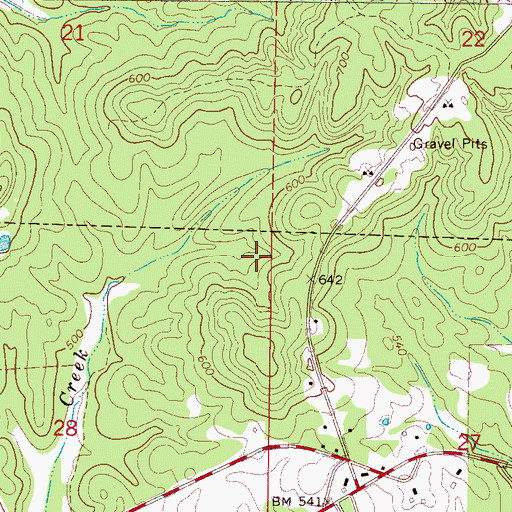 Topographic Map of Guin Division, AL