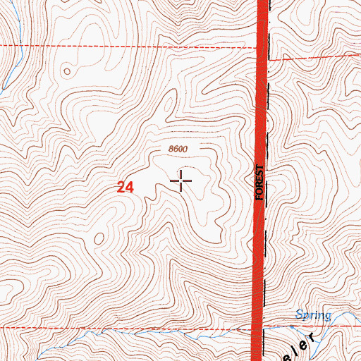 Topographic Map of Mount Inyo, CA