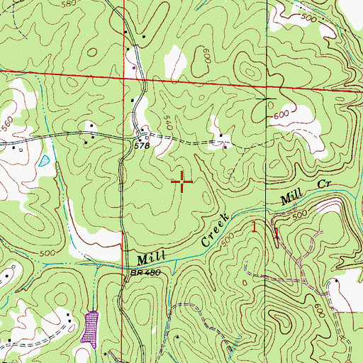 Topographic Map of Winfield Division, AL