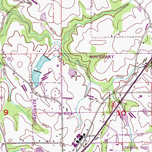 Topographic Map of Douglas Division, AL