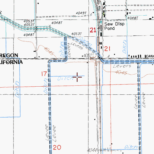 Topographic Map of Kalina, CA